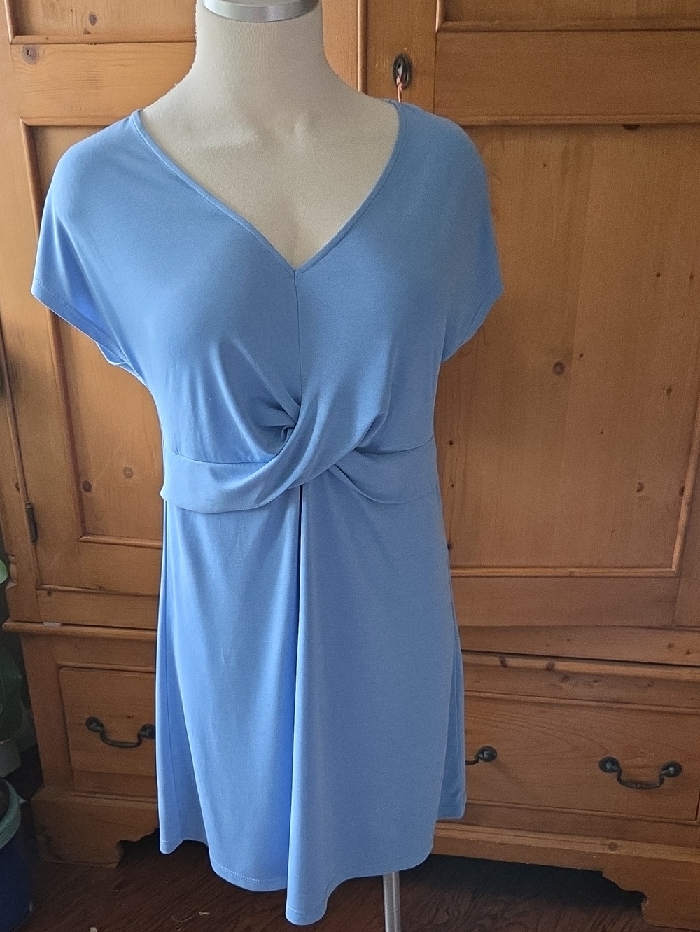 Double Zero Modal Blend Dress Blue Size Medium